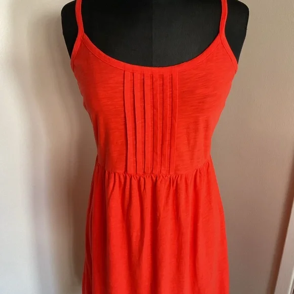 NWT Tommy Bahama Orange Spaghetti Strap Mini Dress Summer Beach Casual Size M - Picture 3 of 10